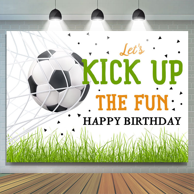 Lofaris Lets Kick Up The Fun Happy Birthday Backdrop For Party