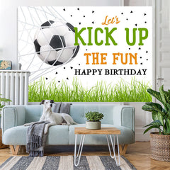 Lofaris Lets Kick Up The Fun Happy Birthday Backdrop For Party
