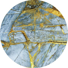 Lofaris Light Blue Abstract Texture Round Birthday Backdrop