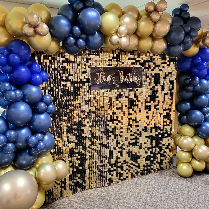 Lofaris Light Mirror Gold Shimmer Wall Panels Party Decor For Wedding