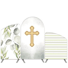 Lofaris Light Green Leaves Theme Baby Shower Arch Backdrop Kit