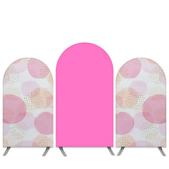 Lofaris Light Pink Pattern Theme Hot Birthday Arch Backdrop Kit