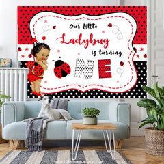 Lofaris Little Ladybuy Is Turning One Happy Birthday Backdrop