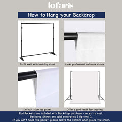 Lofaris Solid White Cloth Backdrop Portrait Photography