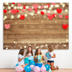 Lofaris Love And Light Wood Birthday Party Backdrop For Girl