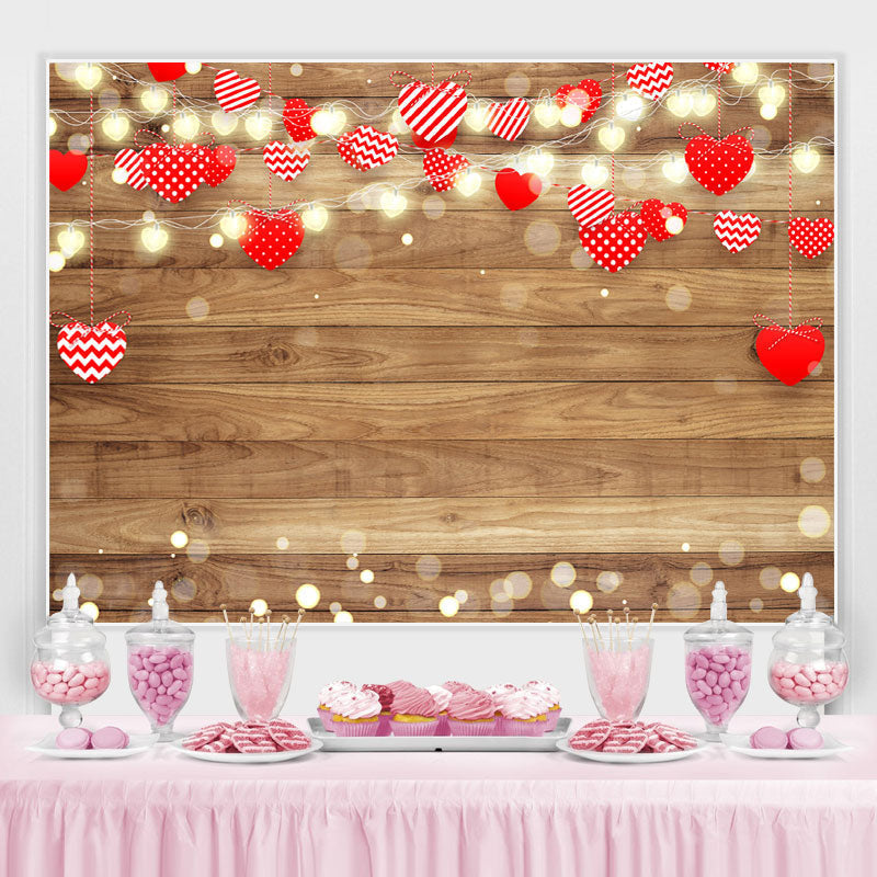 Lofaris Love And Light Wood Birthday Party Backdrop For Girl