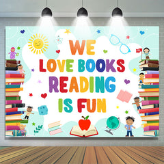 Lofaris Lovely And Simple Book Theme Back To School Backdrop