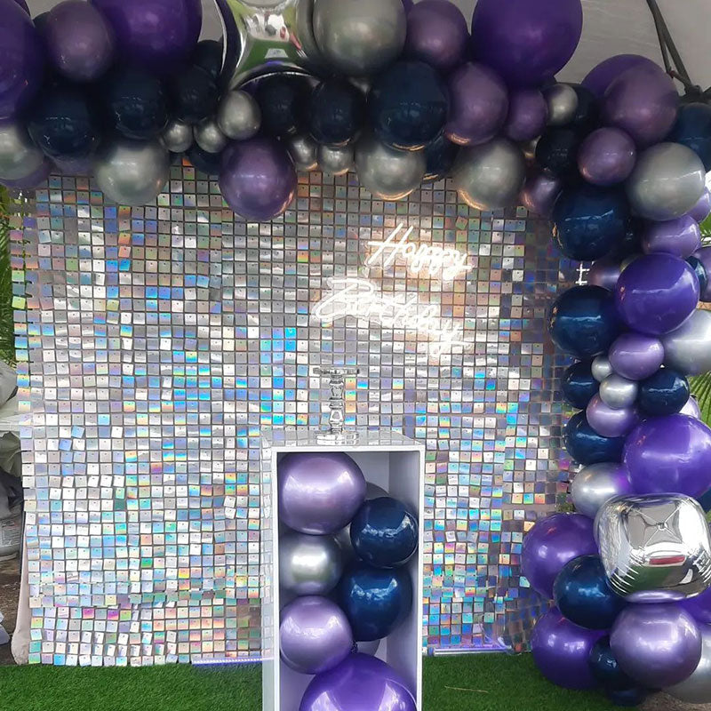Lofaris Lovely Shimmer Wall Panels Sequins Glitter Backdrop for Bridal Shower Wedding