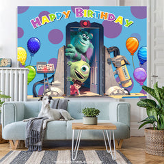 Lofaris Machine Door Monster Balloons Birthday Party Backdrop