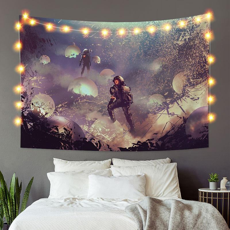 Lofaris Magic Astronaut Galaxy Funny Art Decor Wall Tapestry