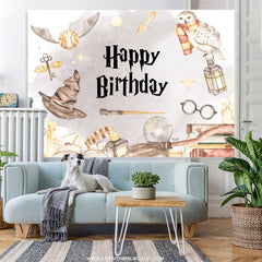 Lofaris Magic Flaoting Things School Birthday Backdrop