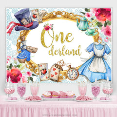 Lofaris Magical Fairy Theme Onederland Happy Birthday Backdrop