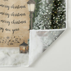 Lofaris Merry Christmas Lights Tree Snow Bokeh Backdrop for Party