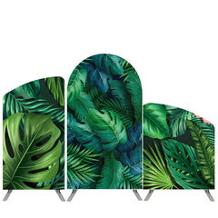 Lofaris Monstera Summer Theme Birthday Arch Backdrop Kit