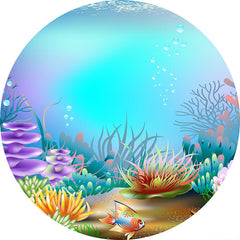 Lofaris Mysterious And Quiet Underwater World Round Backdrop Kit