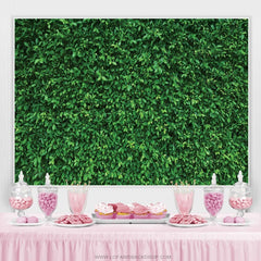 Lofaris Nature Green Leaves Backdrop For Birthday Party Decoration