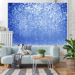 Lofaris Navy Blue Bokeh Themed Happy Birthday Backdrop For Girl
