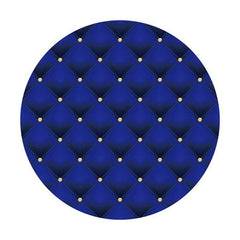 Lofaris Navy Blue Gold Dot Circle Happy Birthday Backdrop