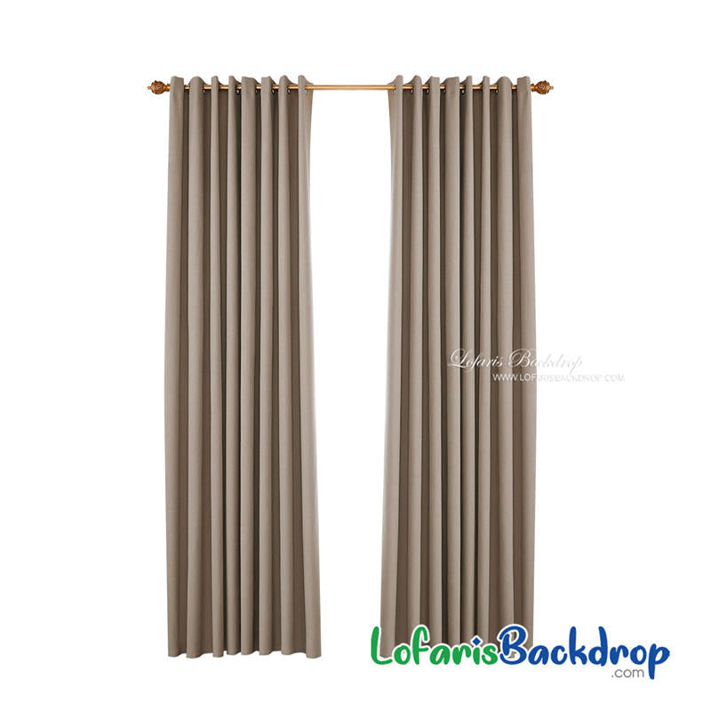 Lofaris Khaki Waterproof Grommet Top Outdoor Curtains for Porch