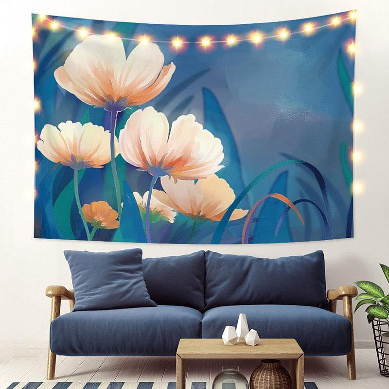 Lofaris Night Floral Landscape Forest Fairytale Custom Tapestry