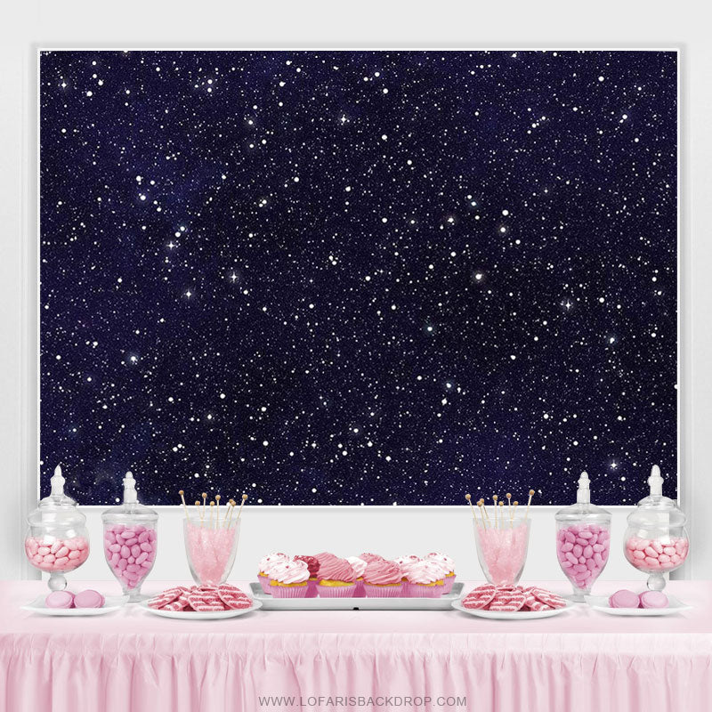 Lofaris Night Sky Star Universe Space Theme Birthday Backdrop