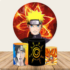 Lofaris Ninja Naruto Anime Themed Circke Party Backdrop Kit
