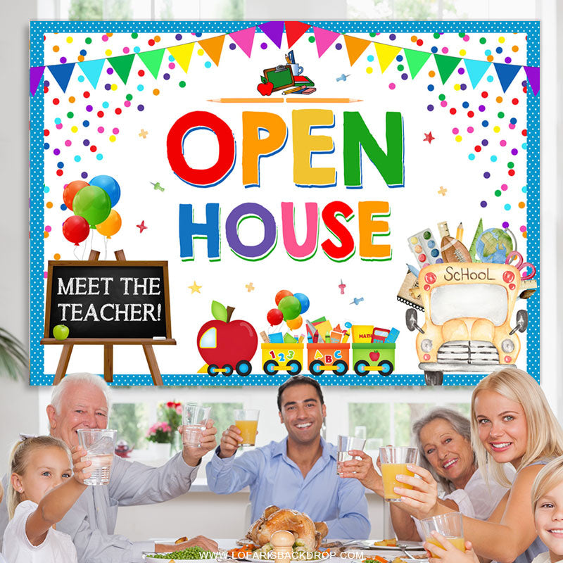 Lofaris Open House Meet The Teacher Back To School Backdrop