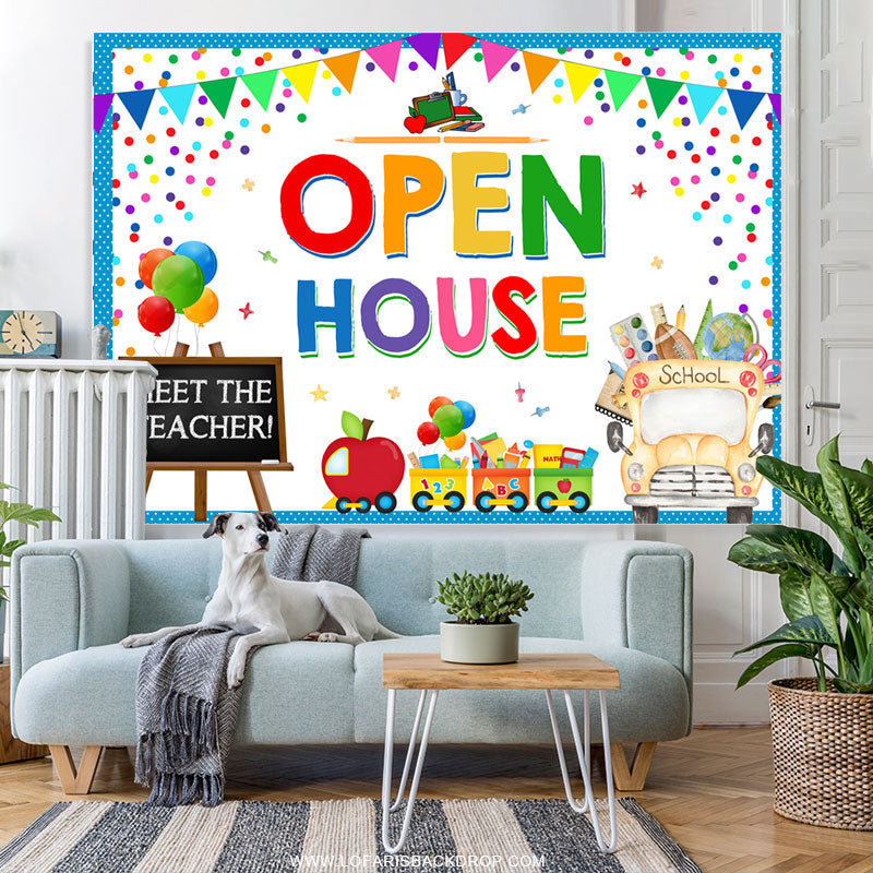 Lofaris Open House Meet The Teacher Back To School Backdrop