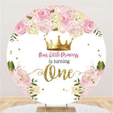 Lofaris Our Little Princess Is Turning One Birthday Backdrop
