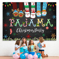 Lofaris PAJAMA Cartoon Christmas socks Party Backdrop