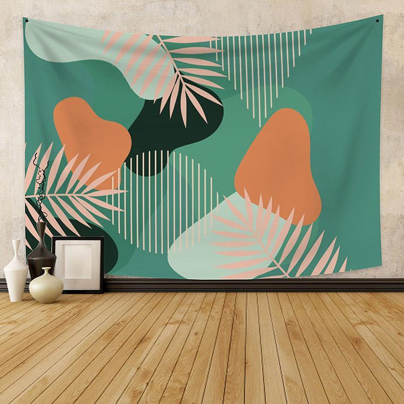 Lofaris Palm Leaf Abstract Geometric Family Custom Tapestry