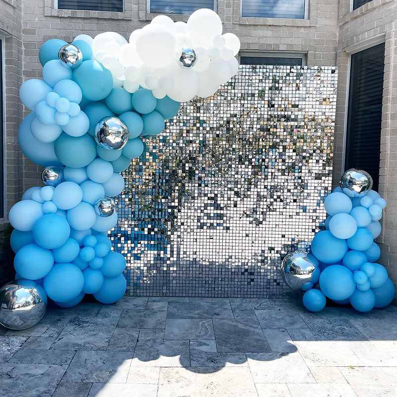 Lofaris Party Favor Shimmer Wall Panel Sequins Backdrop for Events House Decoration