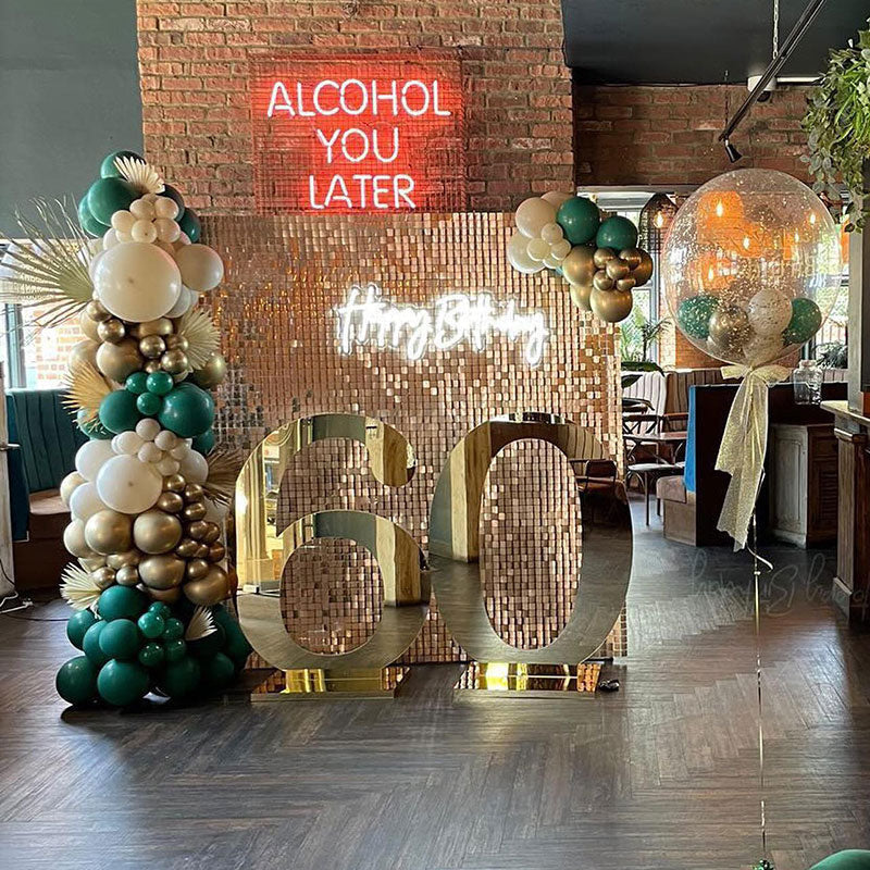 Lofaris Party Favor Shimmer Wall Panel Sequins Backdrop for Events House Decoration