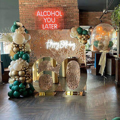 Lofaris Party Favor Shimmer Wall Panel Sequins Backdrop for Events House Decoration