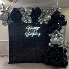 Lofaris Shimmer Mirror Sequin Tile Panel Amazing Photo Booth For Wedding