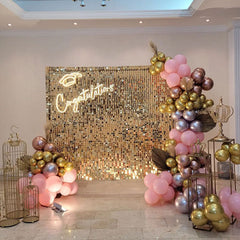 Lofaris Party DIY Sequin Backdrop Photo Booth For Grades Baby Shower