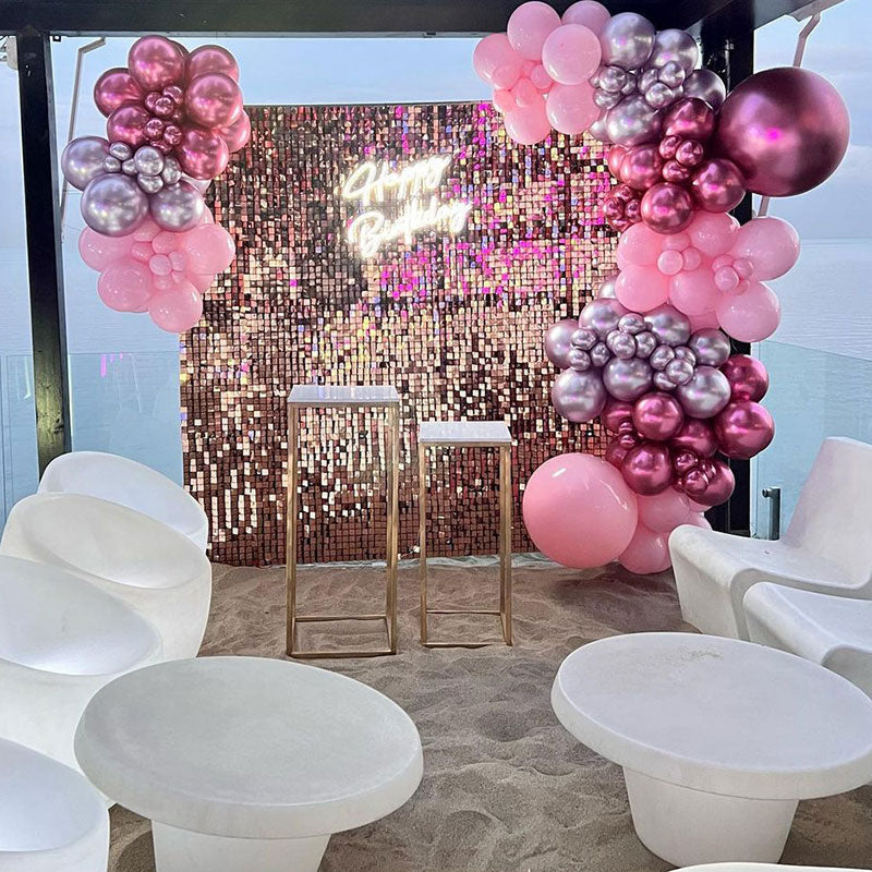 Lofaris Shimmer Wall Photo Booth Sequin Backdrop For House Decoration