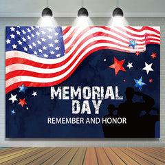 Lofaris Patriotic Stars and Stripes Memorial Day Backdrop Banner