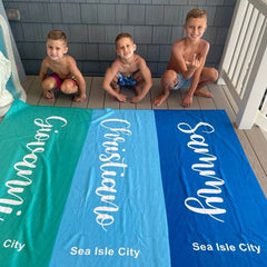 Lofaris Personalized Alphabet Cute Kids Beach Towel