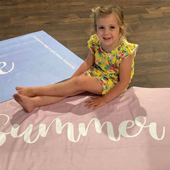 Lofaris Personalized Alphabet Cute Kids Beach Towel