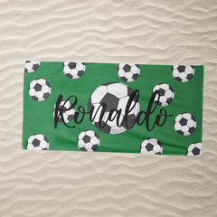 Lofaris Personalized Balls Sports Party And Name Beach Towel