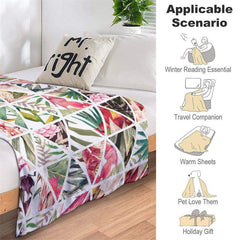 Lofaris Personalized Bird Portrait Throw Blanket For Wedding