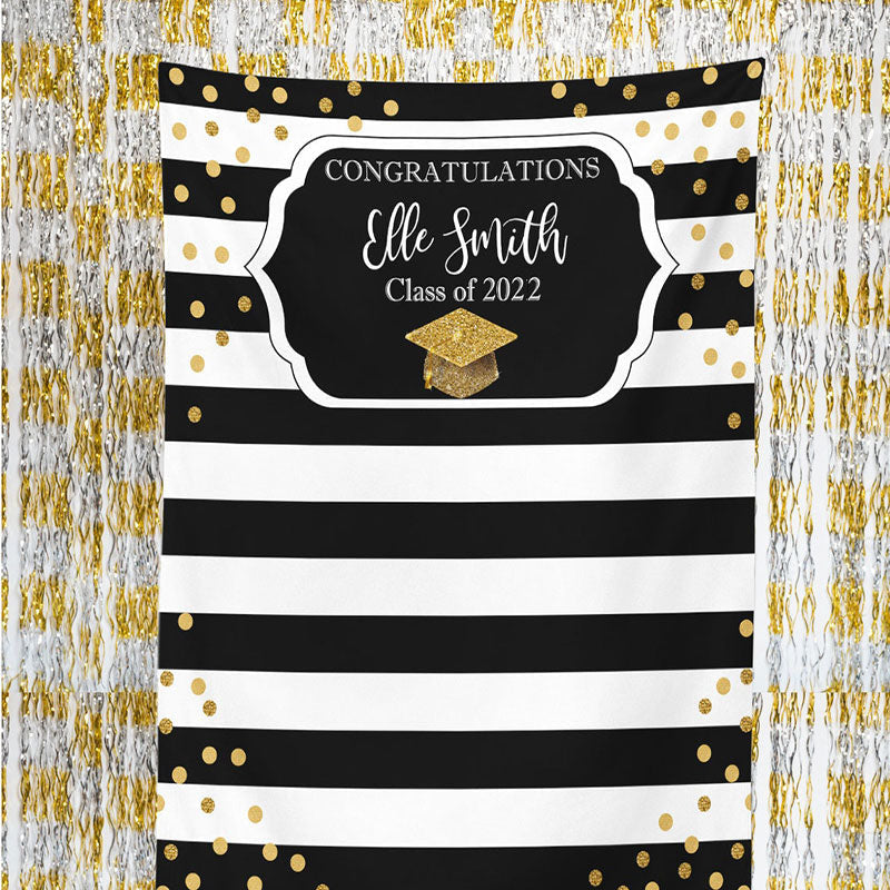 Lofaris Personalized College Graduation Backdrop Banner