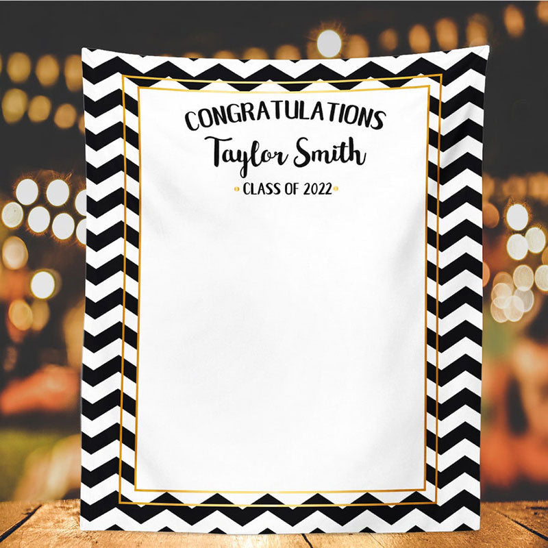 Lofaris Personalized College Graduation Backdrop Banner