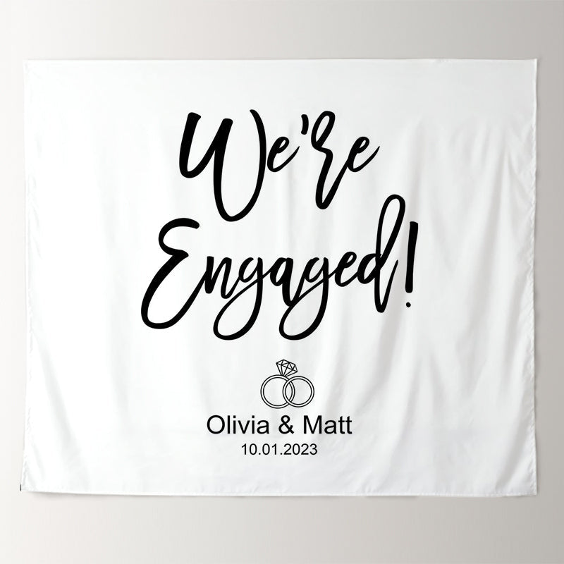 Lofaris Personalized Diamond Ring Backdrop For Wedding