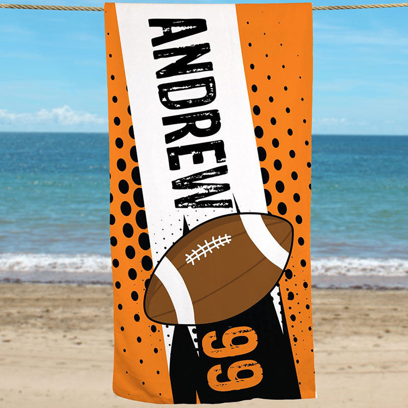 Lofaris Personalized Differ Ball Sports Cool Beach Towel