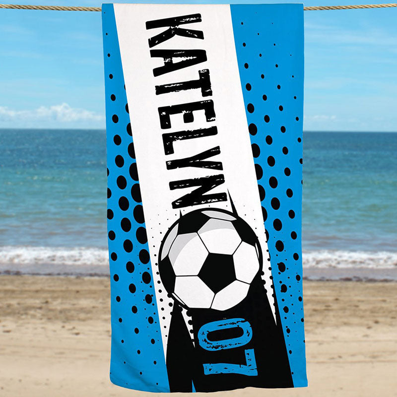 Lofaris Personalized Differ Ball Sports Cool Beach Towel