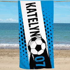 Lofaris Personalized Differ Ball Sports Cool Beach Towel
