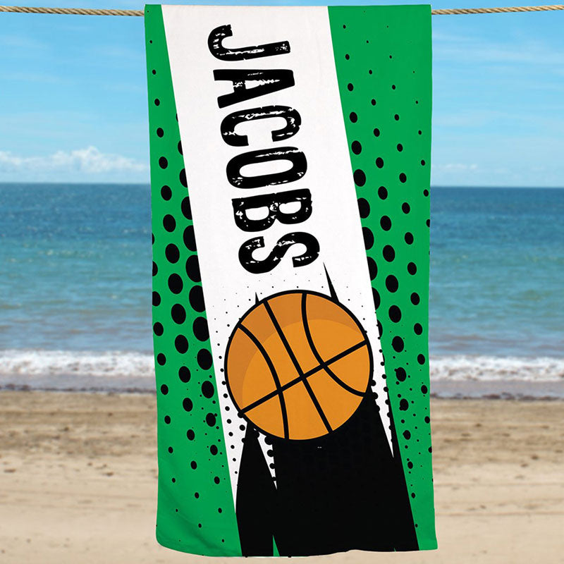 Lofaris Personalized Differ Ball Sports Cool Beach Towel