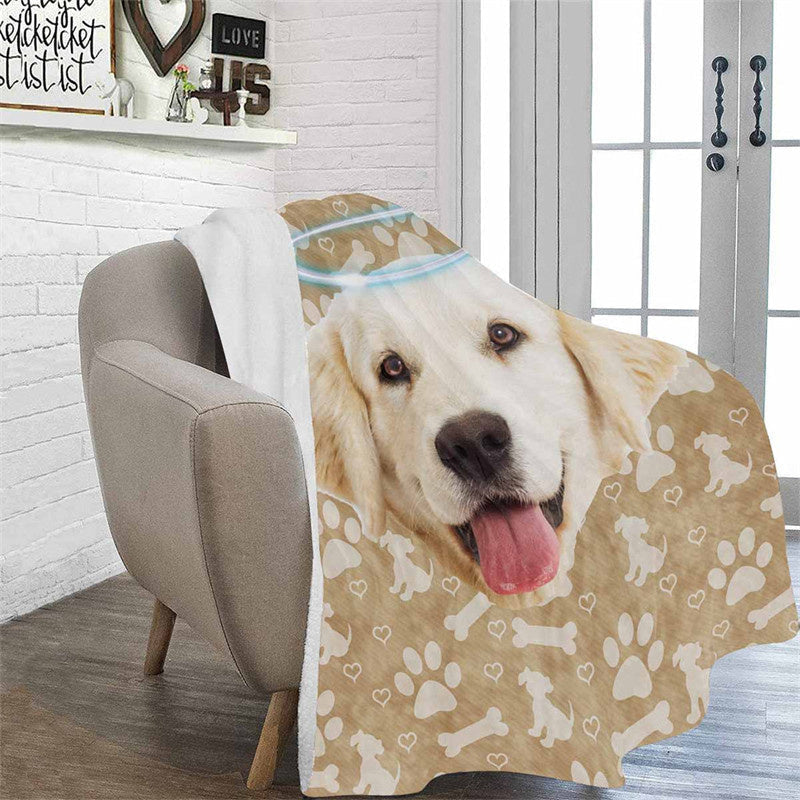 Lofaris Personalized Dog Blanket With Face Baby Shower Gift